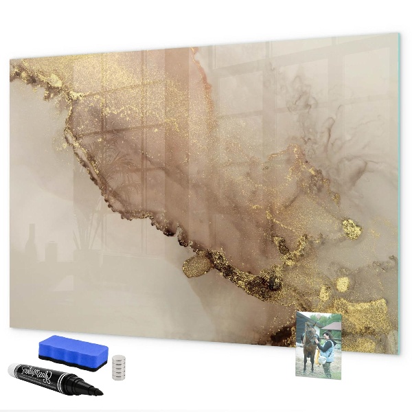 Magnetic dry erase board Modern board for photos and notes