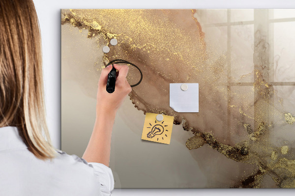 Magnetic dry erase board Modern board for photos and notes
