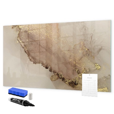 Magnetic dry erase board Modern board for photos and notes