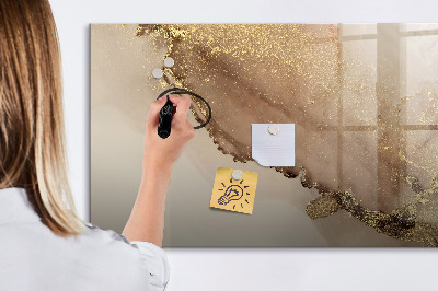 Magnetic dry erase board Modern board for photos and notes