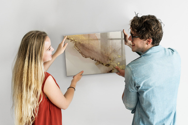 Magnetic dry erase board Modern board for photos and notes