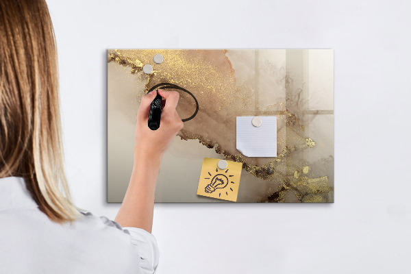 Magnetic dry erase board Modern board for photos and notes