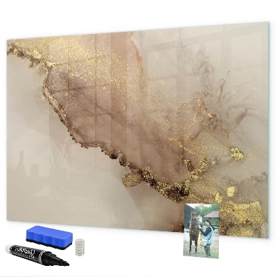 Magnetic dry erase board Modern board for photos and notes