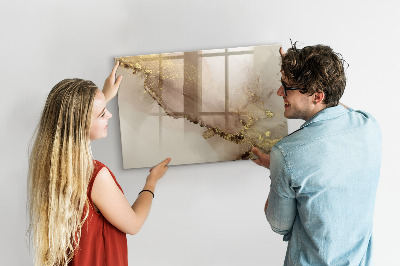 Magnetic dry erase board Modern board for photos and notes