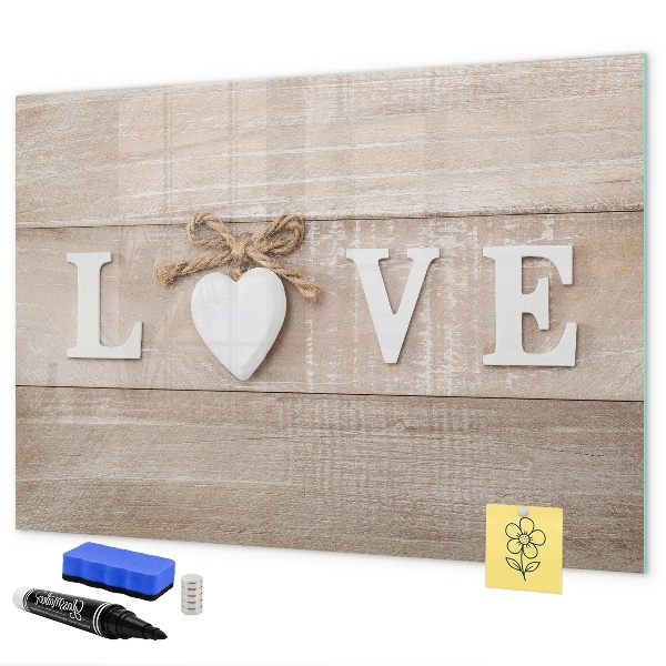 Magnetic dry erase board Love in photos and memories