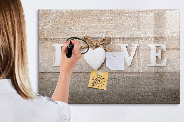 Magnetic dry erase board Love in photos and memories