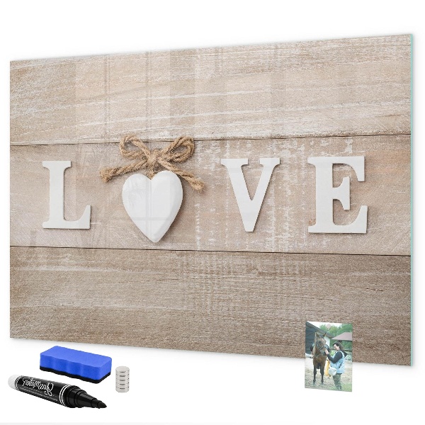 Magnetic dry erase board Love in photos and memories