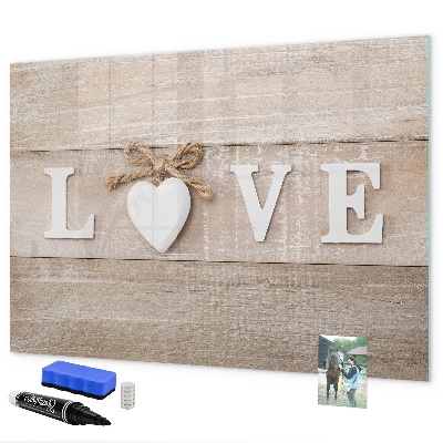 Magnetic dry erase board Love in photos and memories