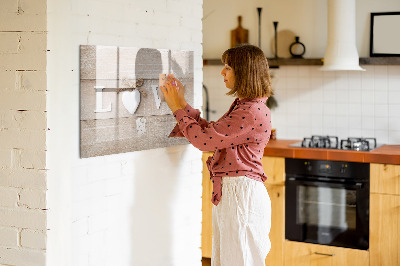 Magnetic dry erase board Love in photos and memories