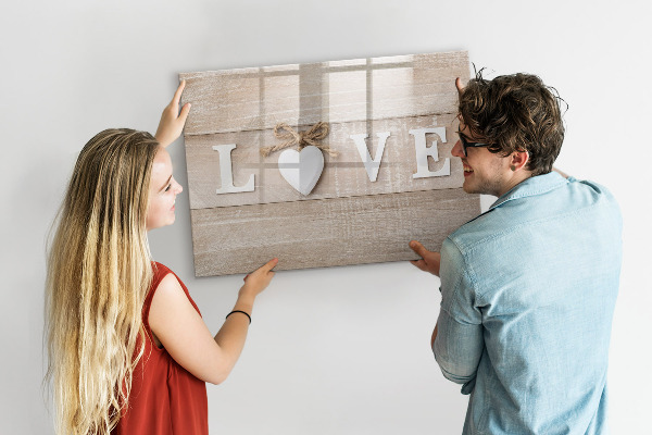 Magnetic dry erase board Love in photos and memories