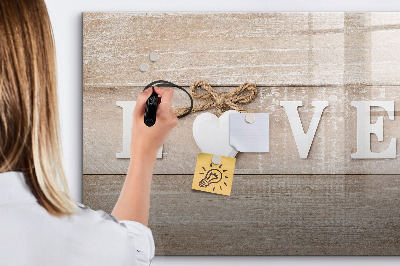 Magnetic dry erase board Love in photos and memories