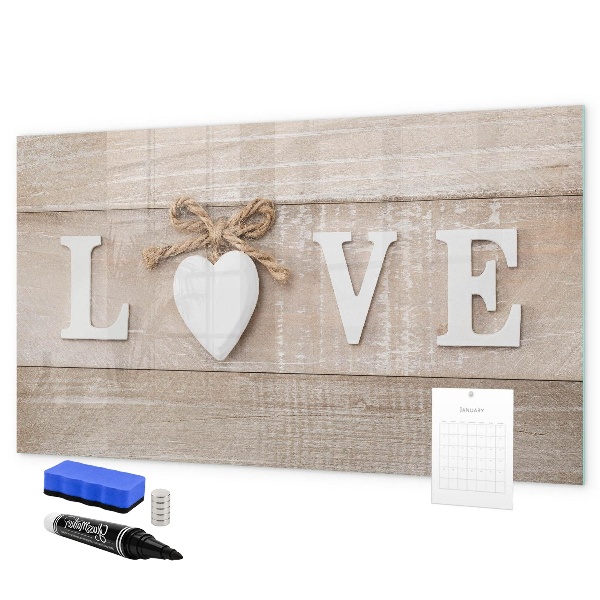 Magnetic dry erase board Love in photos and memories