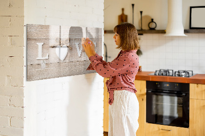 Magnetic dry erase board Love in photos and memories