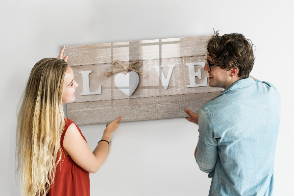 Magnetic dry erase board Love in photos and memories