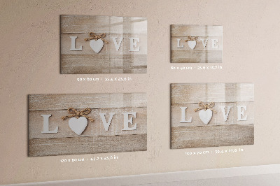Magnetic dry erase board Love in photos and memories