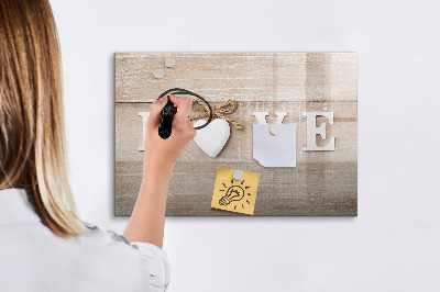 Magnetic dry erase board Love in photos and memories