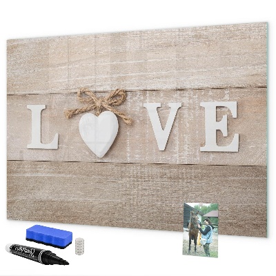 Magnetic dry erase board Love in photos and memories