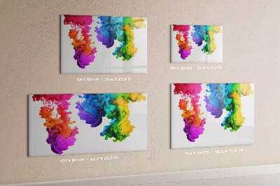 Magnetic dry erase board Colorful clouds with personal photos