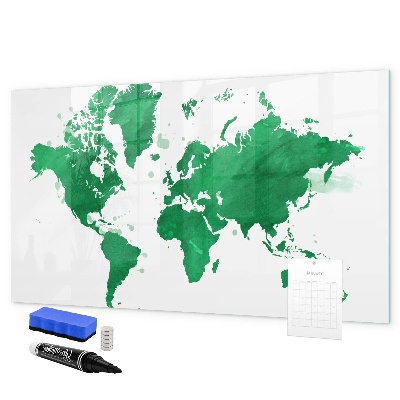 Dry erase board magnetic Interactive map for travel memories