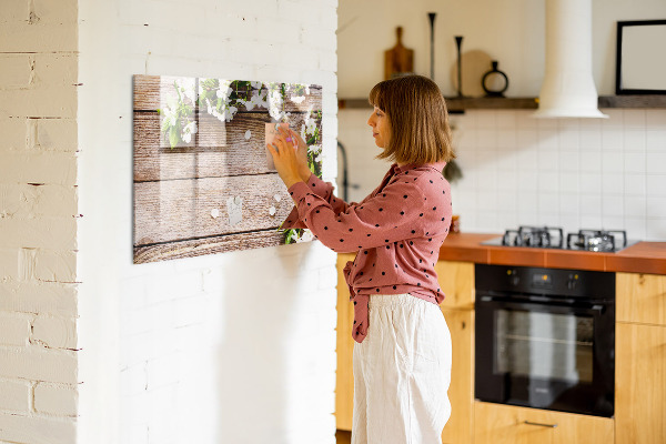 Magnetic dry erase board Creative board for photos and notes