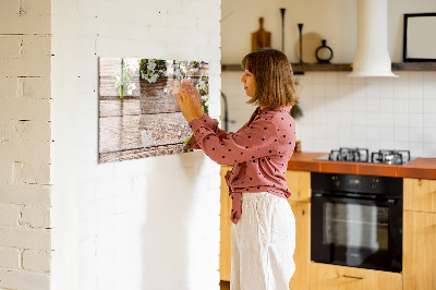 Magnetic dry erase board Creative board for photos and notes