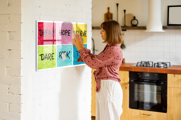 Dry erase board magnetic Inspiring slogans for action and dreams