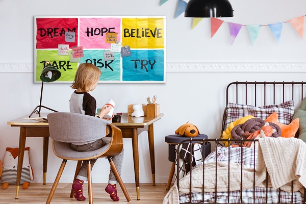 Dry erase board magnetic Inspiring slogans for action and dreams