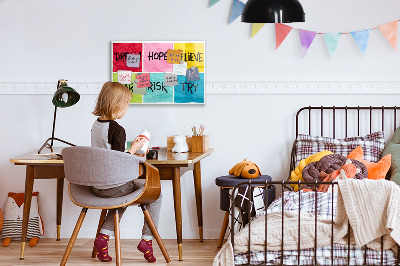 Dry erase board magnetic Inspiring slogans for action and dreams
