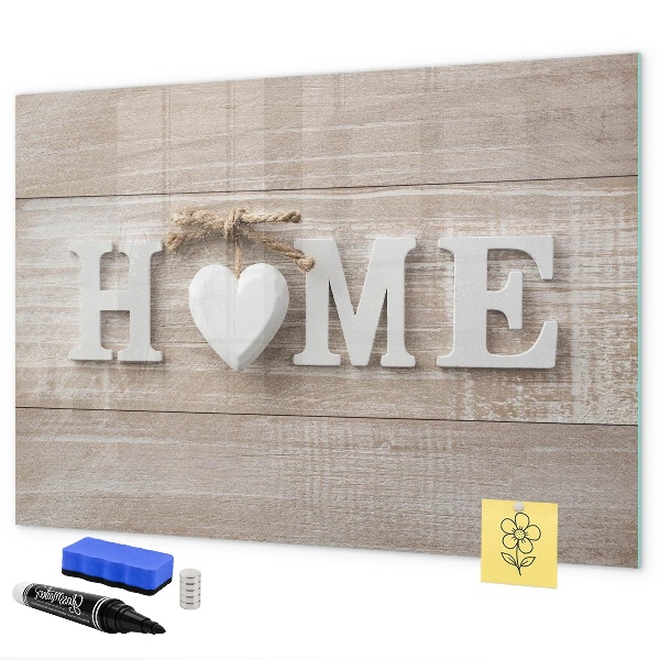 Magnetic dry erase board Wall decoration with space for photos