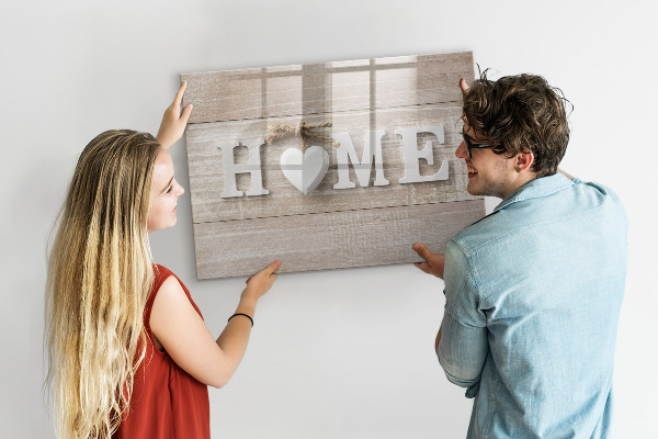 Magnetic dry erase board Wall decoration with space for photos