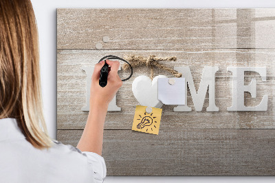 Magnetic dry erase board Wall decoration with space for photos