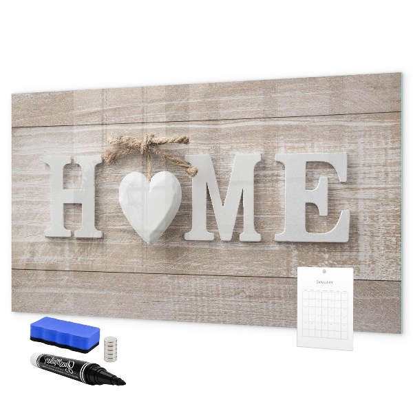 Magnetic dry erase board Wall decoration with space for photos