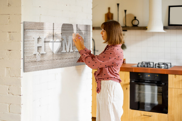 Magnetic dry erase board Wall decoration with space for photos