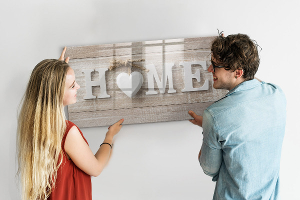 Magnetic dry erase board Wall decoration with space for photos