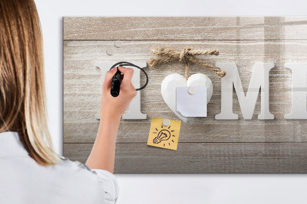 Magnetic dry erase board Wall decoration with space for photos