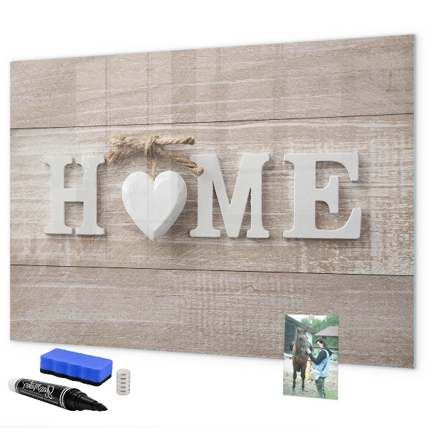 Magnetic dry erase board Wall decoration with space for photos