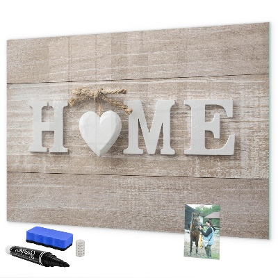 Magnetic dry erase board Wall decoration with space for photos