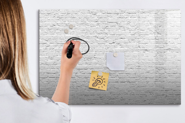 Dry erase board magnetic A stylish board for notes and photos