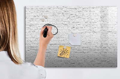 Dry erase board magnetic A stylish board for notes and photos