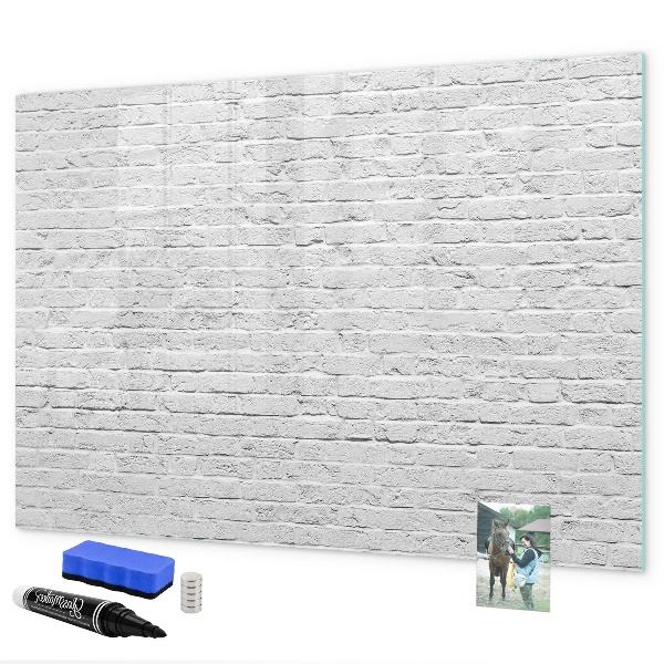 Dry erase board magnetic A stylish board for notes and photos