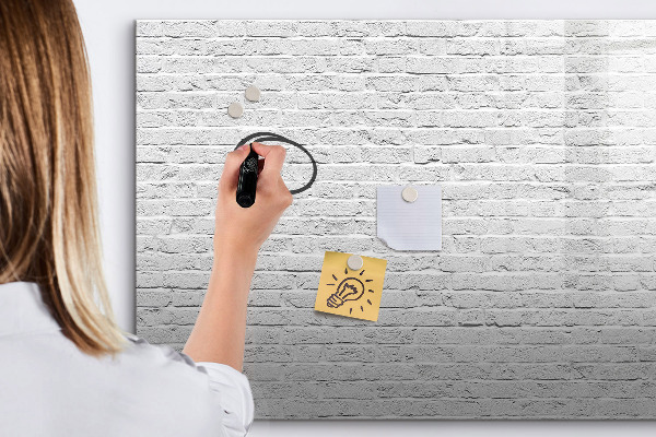 Dry erase board magnetic A stylish board for notes and photos