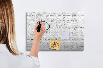 Dry erase board magnetic A stylish board for notes and photos