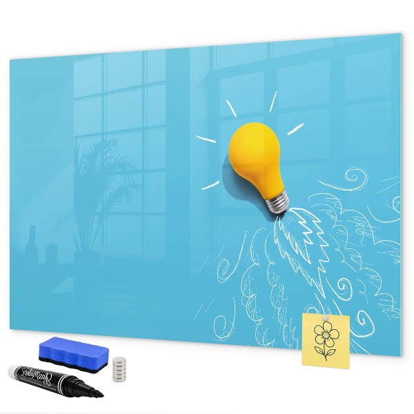 Dry erase board magnetic A colorful board for presenting photos