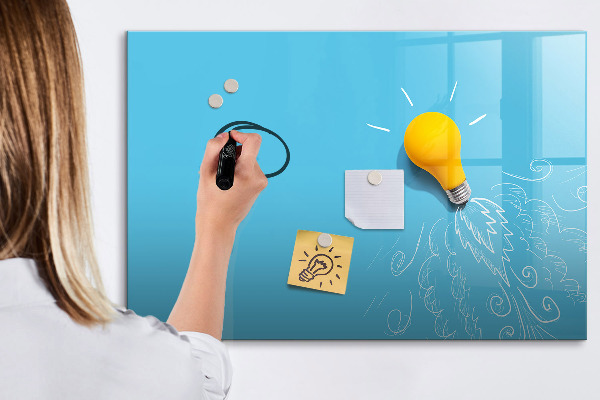 Dry erase board magnetic A colorful board for presenting photos