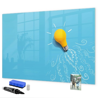 Dry erase board magnetic A colorful board for presenting photos