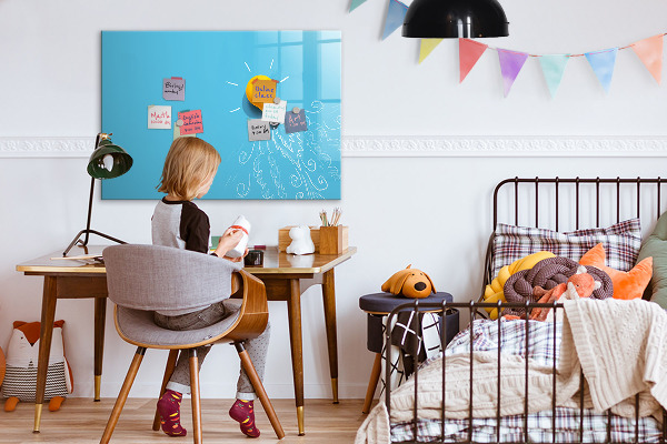 Dry erase board magnetic A colorful board for presenting photos