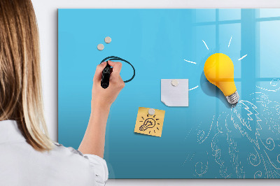 Dry erase board magnetic A colorful board for presenting photos