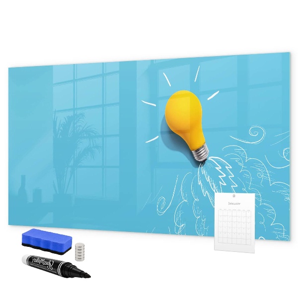 Dry erase board magnetic A colorful board for presenting photos