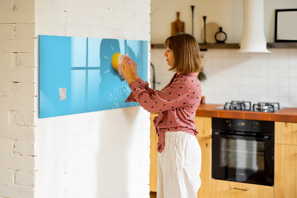 Dry erase board magnetic A colorful board for presenting photos