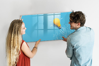 Dry erase board magnetic A colorful board for presenting photos